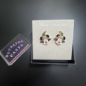 NWT BaubleBar x Disney Minnie Witch Hat Earrings